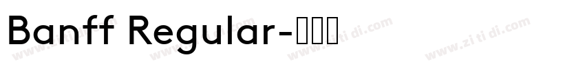 Banff Regular字体转换